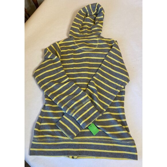 Merona M Gray & Yellow Striped Full-Zip Hoodie Black Alien Tee & Pink Bikini Set - Picture 6 of 14